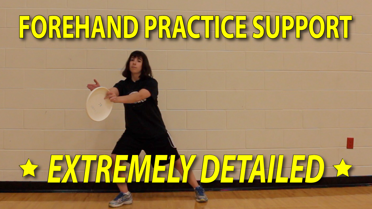 frisbee forehand practice support #1 thumbnail